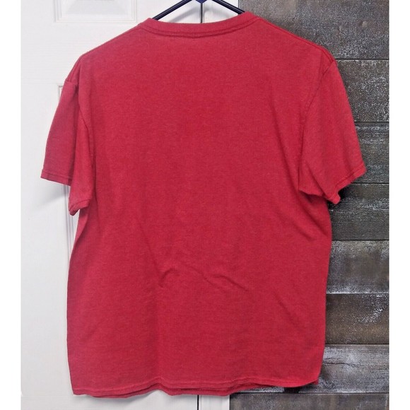 Disney Mickey Mouse Club Mens Size M Red Distressed Look T Shirt Short Sleeve - Picture 2 of 7